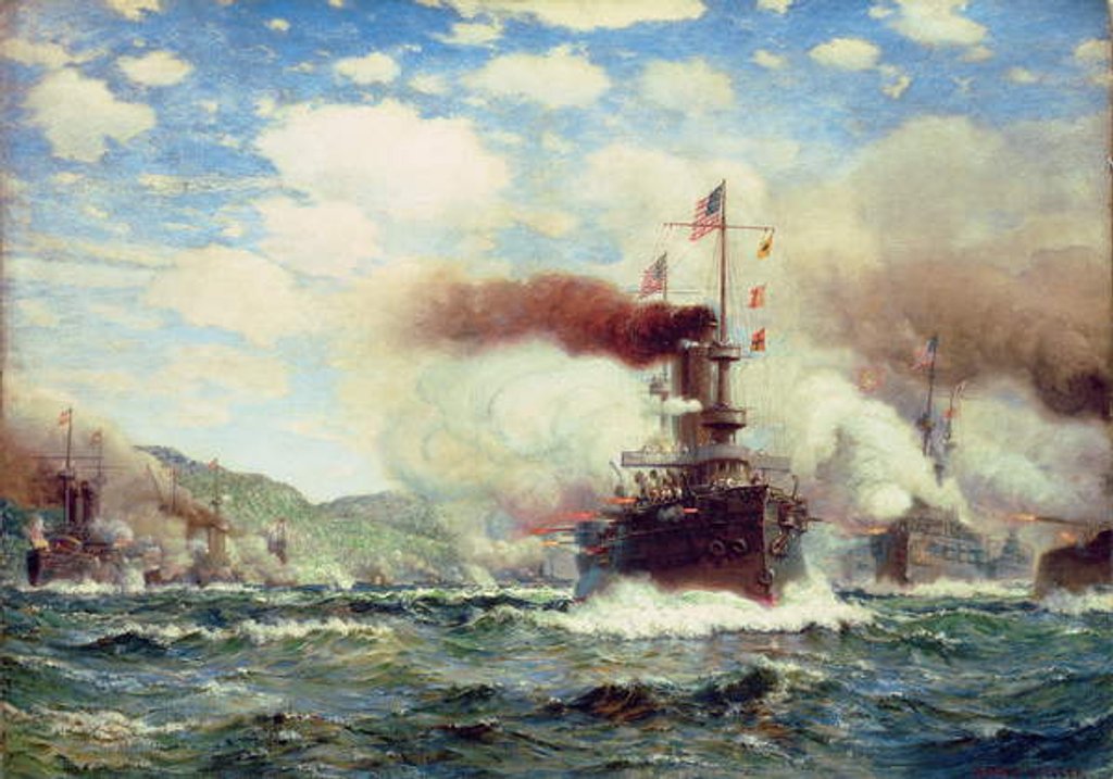 Detail of Naval Battle Explosion by James Gale Tyler