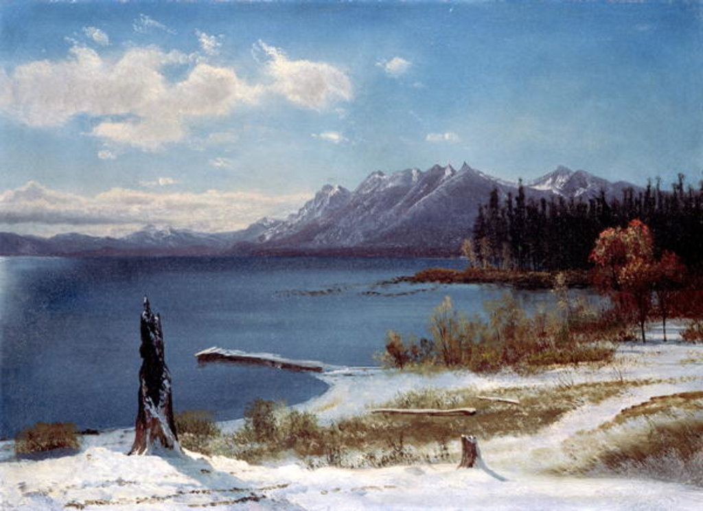 Detail of Lake Tahoe by Albert Bierstadt