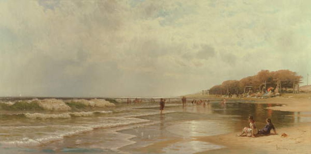 Detail of Long Branch, New Jersey, 1880 by Alfred Thompson Bricher
