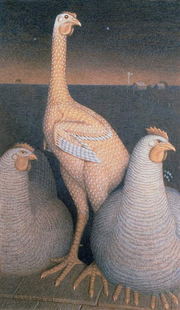 Detail of Adolescence, 1933 by Grant Wood