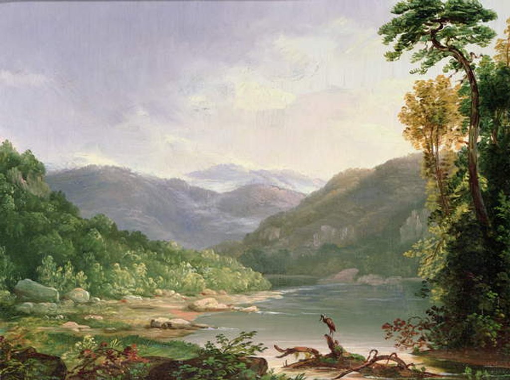 Detail of Kentucky River, Near Dic River by Thomas Worthington Whittredge
