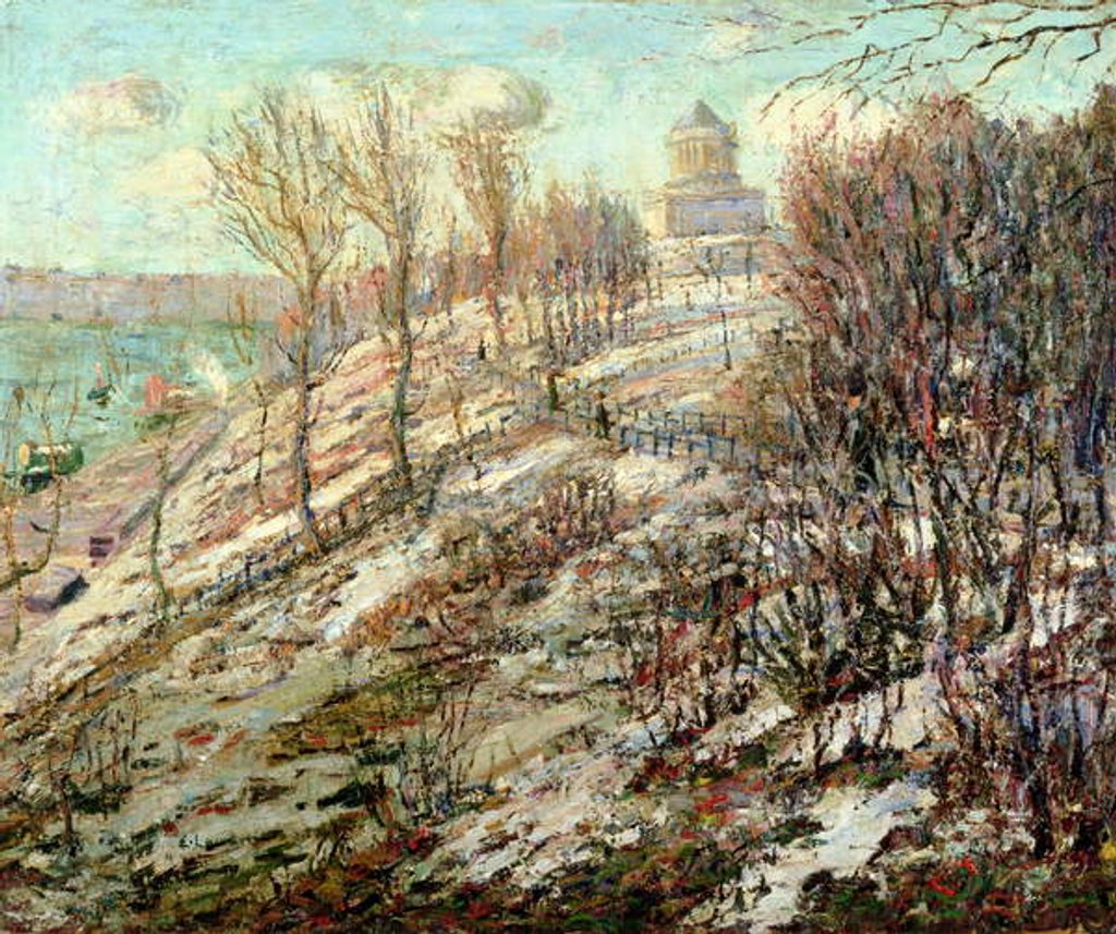Detail of Grant's Tomb, New York National Monument, Winter by Ernest Lawson