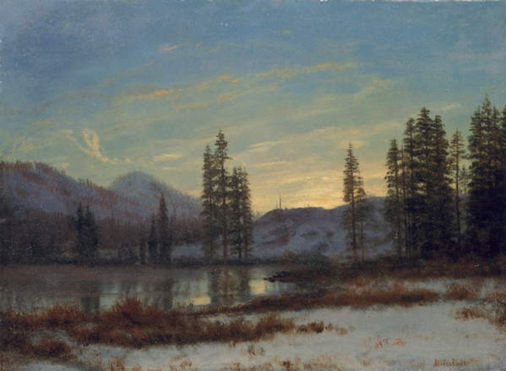 Detail of Snow in the Rockies by Albert Bierstadt