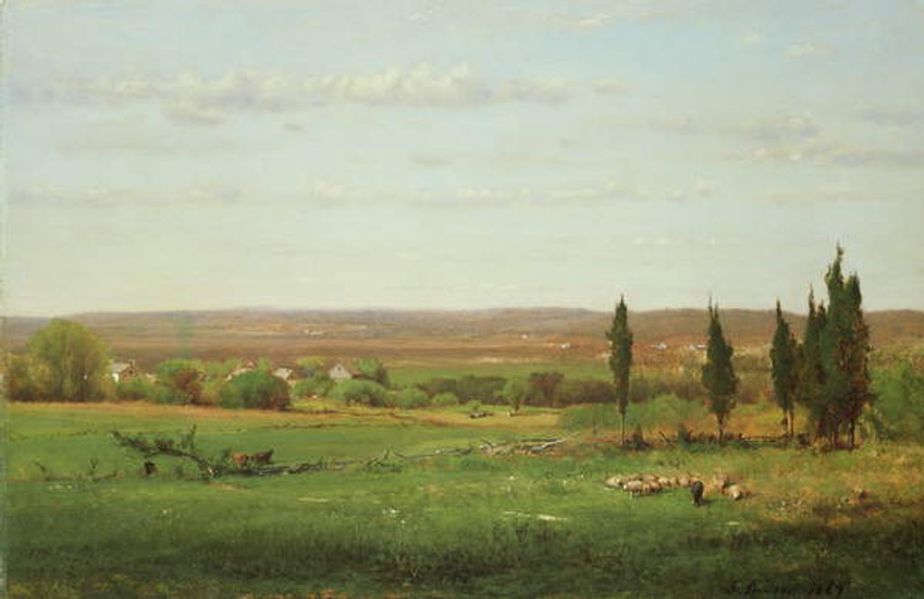 Detail of Near Eagleswood, 1869 by George Snr. Inness