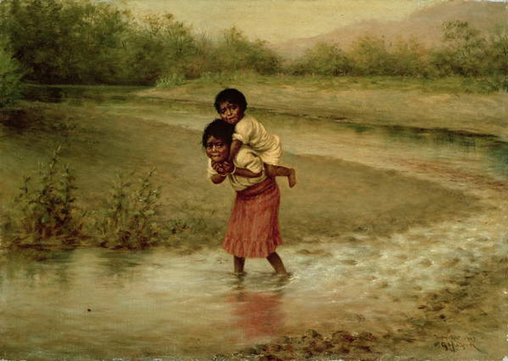 Detail of Eva and Greenie, 1904 by Grace Carpenter Hudson