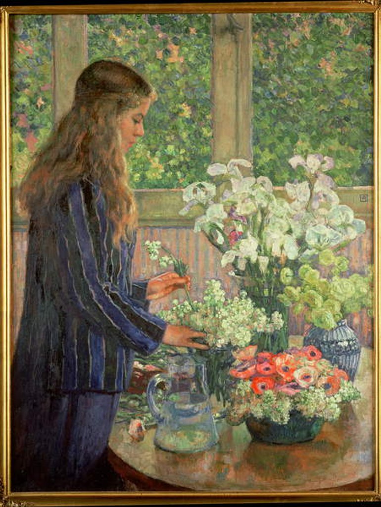 Detail of Garden Flowers by Theo van Rysselberghe
