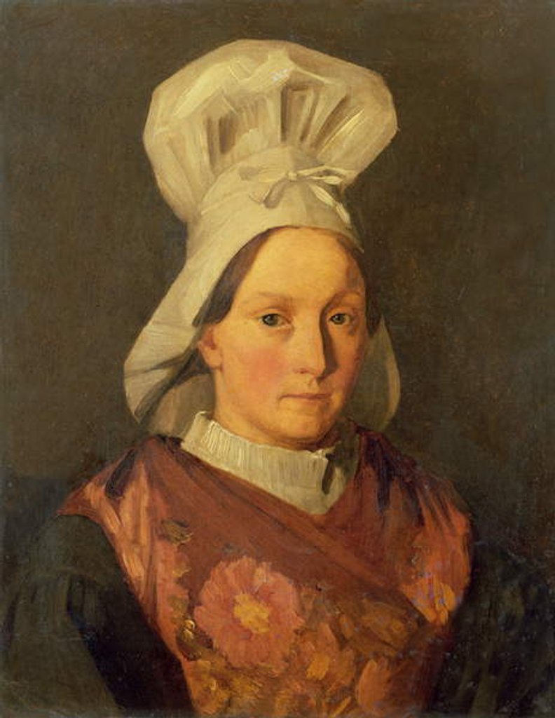 Detail of Portrait of the artist's sister, Emily, c.1841-45 by Jean-Francois Millet