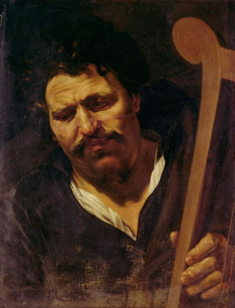 Detail of King David, c.1625, by Dutch School