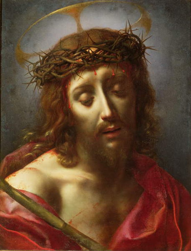 Detail of Christ as the Man of Sorrows by Carlo Dolci