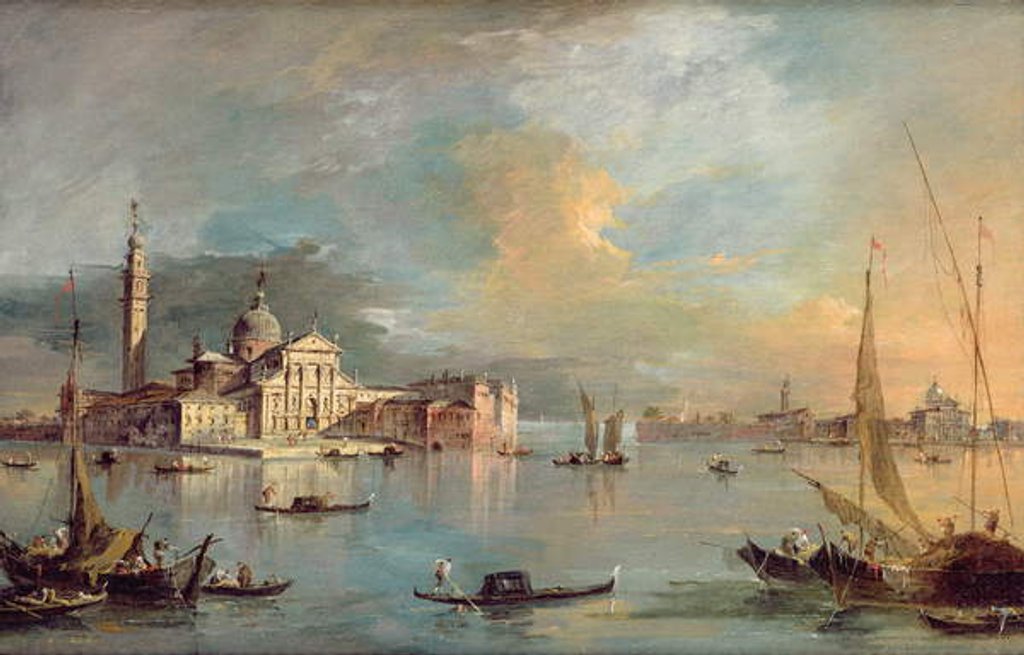 Detail of San Giorgio Maggiore, Venice, with the Giudecca and Zitelle by Francesco Guardi