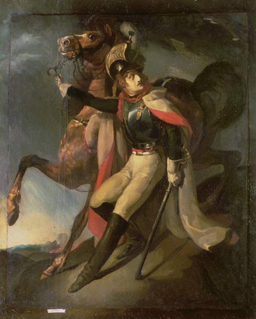 Detail of Wounded Cuirassier 1814 by Theodore (follower of) Gericault