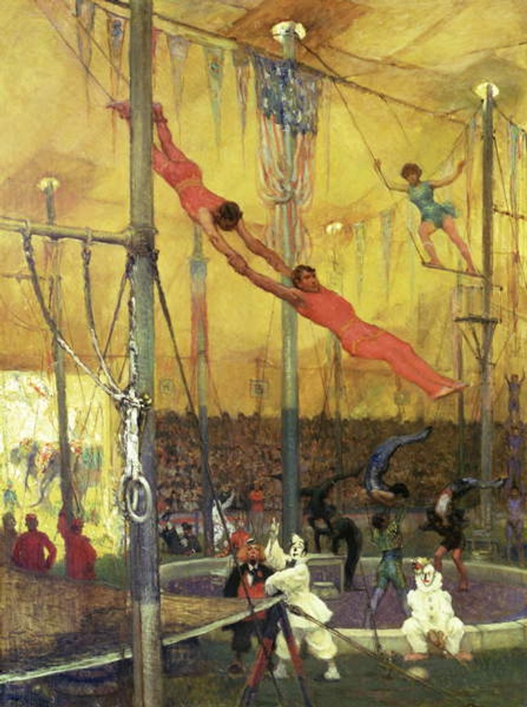 Detail of Trapeze Artists by Francis Luis Mora