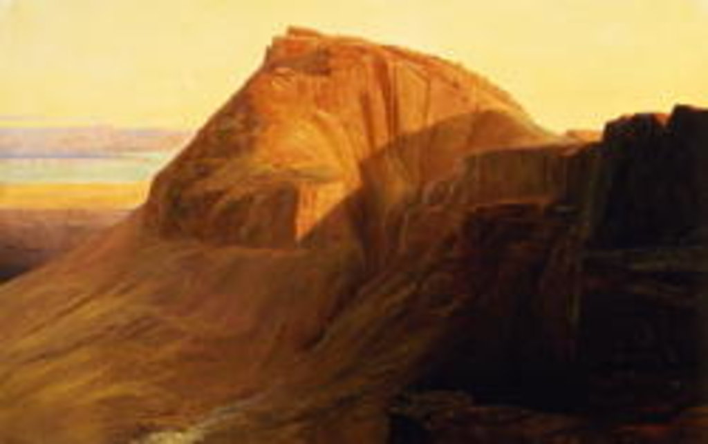Detail of Masada or Sebbeh on the Dead Sea, 1858 by Edward Lear