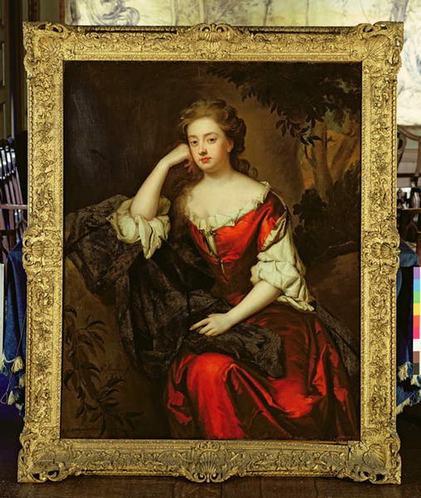 Detail of Portrait of Catherine Lucy, Duchess of Northumberland by Godfrey Kneller