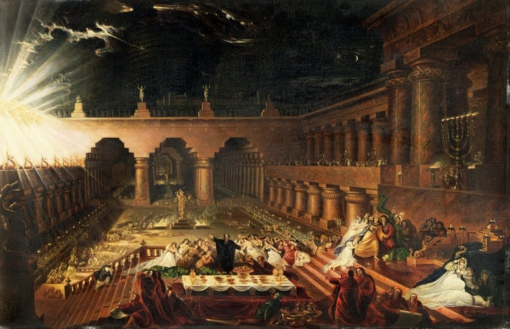 Detail of Belshazzar's Feast by John Martin