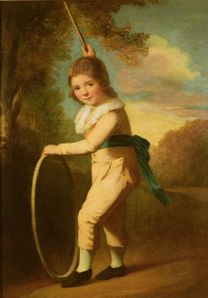 Detail of Portrait of Master William Morgan with a hoop and stick by John Hoppner