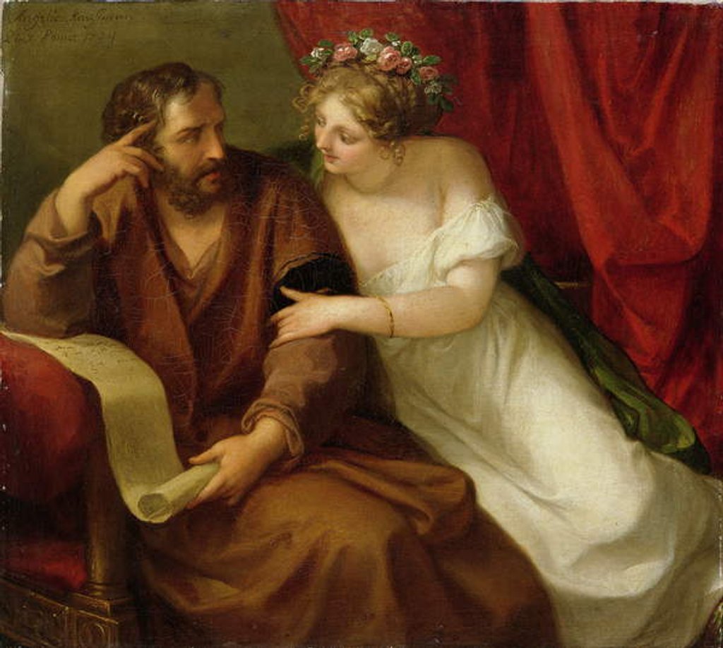 Detail of Phryne Seducing the Philosopher Xenokrates, 1794 by Angelica Kauffman