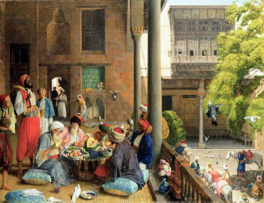 Detail of The Midday Meal, Cairo, 1875 by John Frederick Lewis