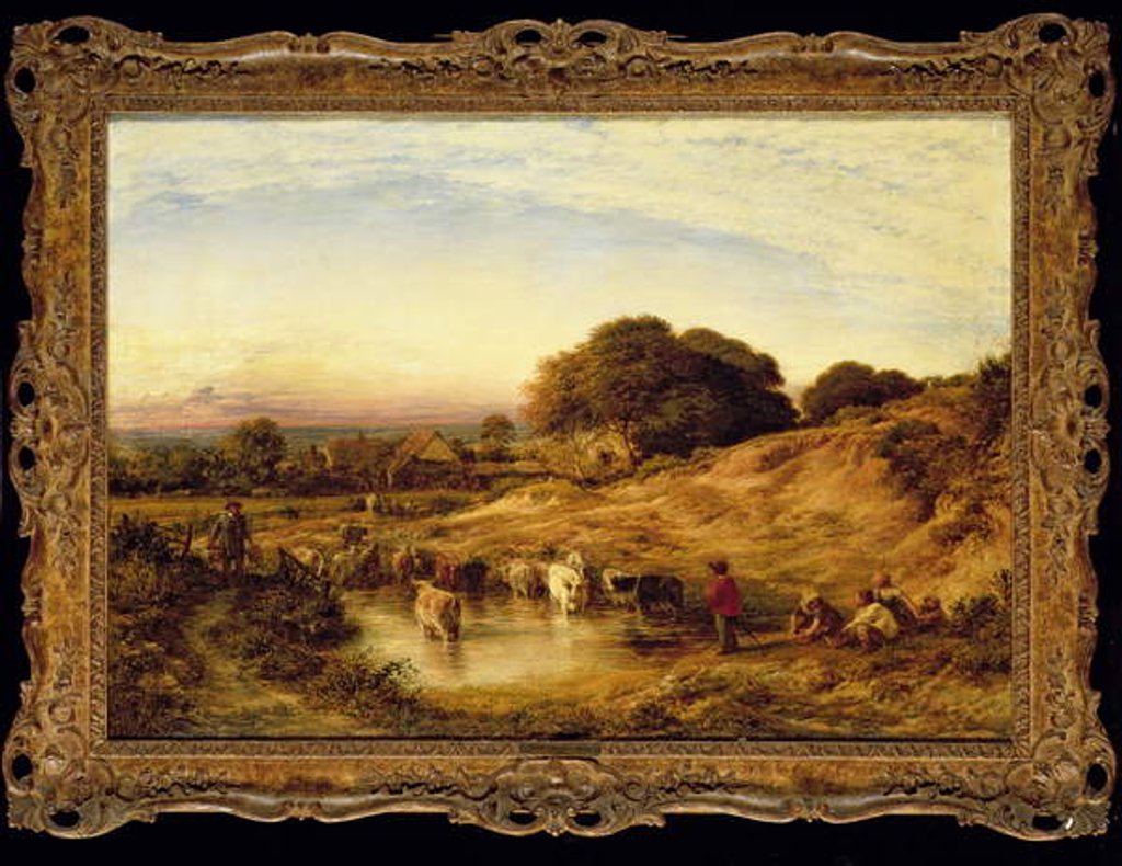 Detail of Sunset, 1860 by John Linnell