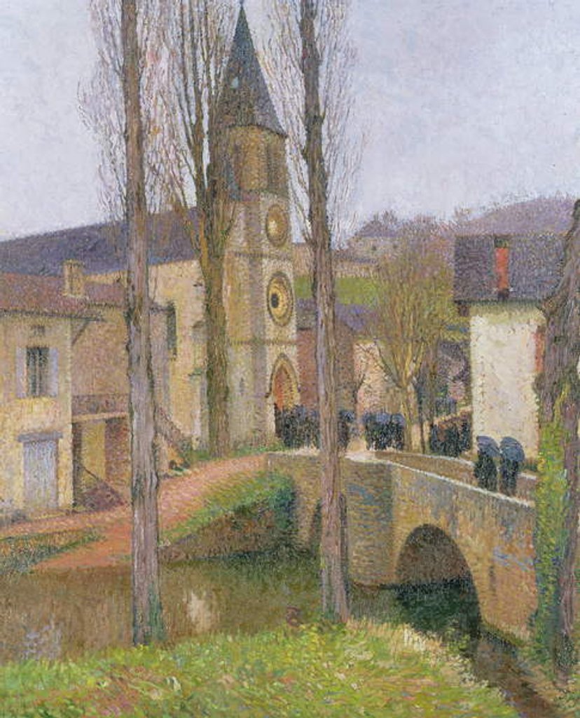 Detail of Time for Mass at Labastide du Vert by Henri Jean Guillaume Martin