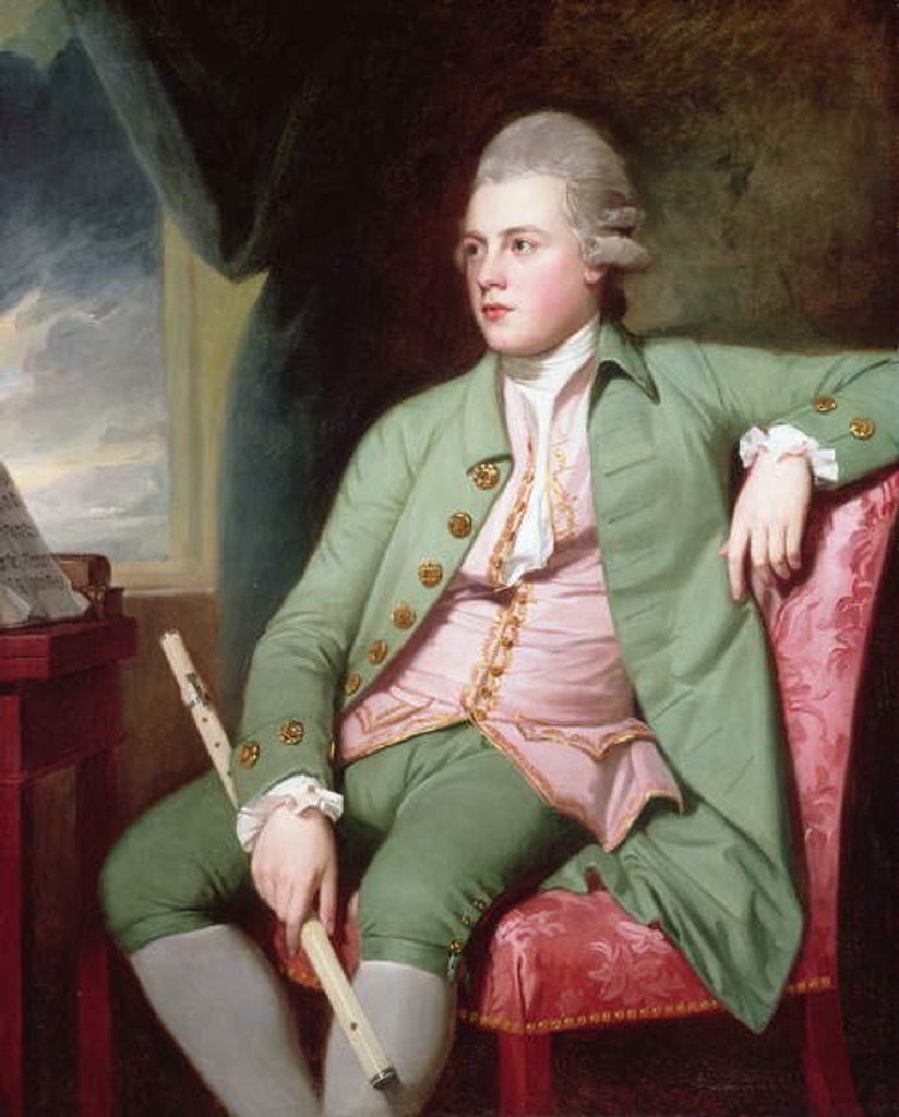 Detail of Portrait of Francis Lind by George Romney