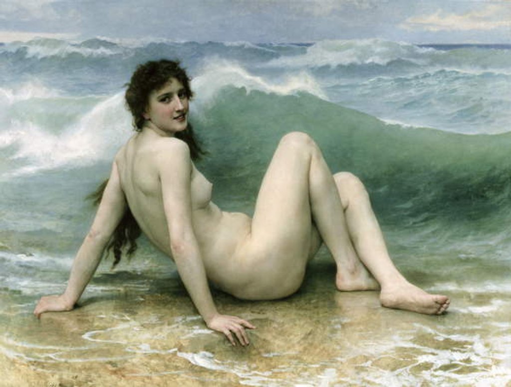 Detail of La Vague, 1896 by William-Adolphe Bouguereau