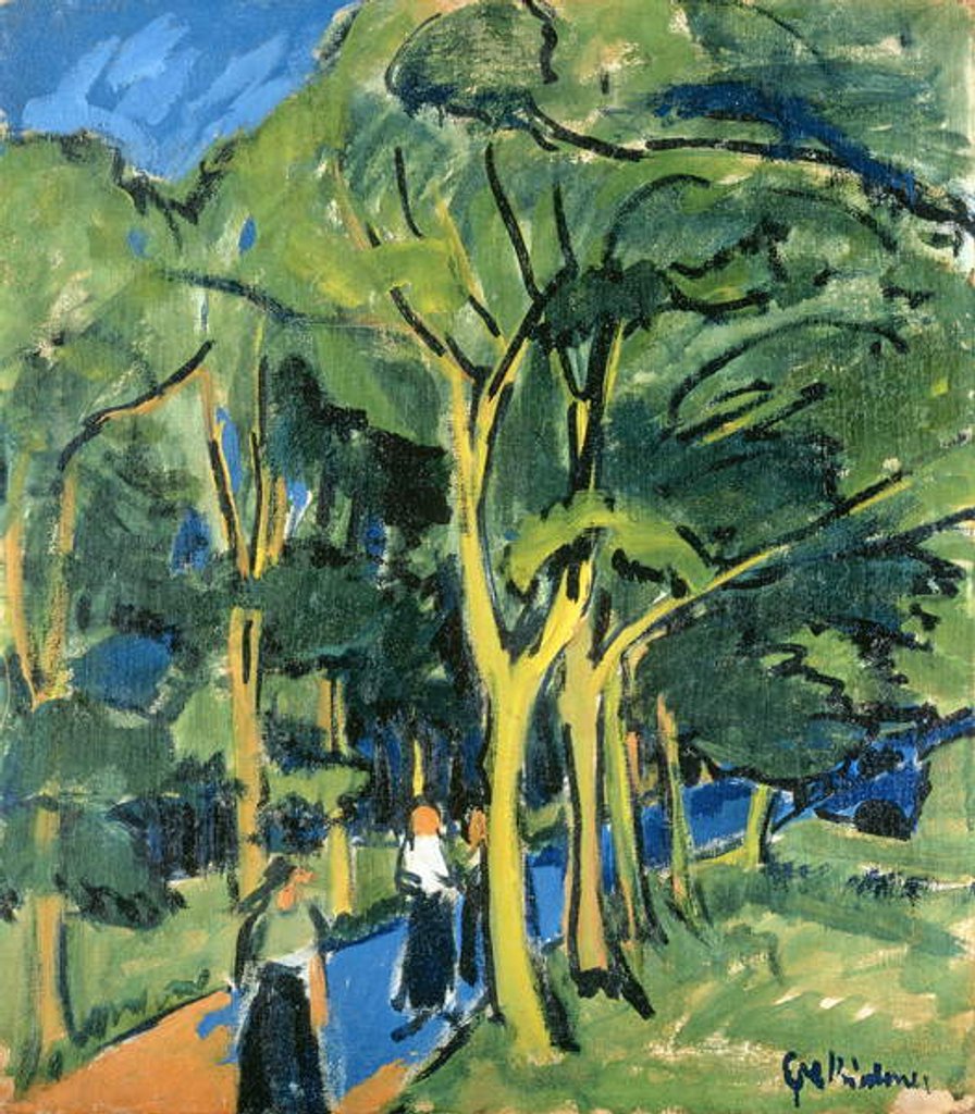 Detail of Waldstrasse, c.1910 by Ernst Ludwig Kirchner