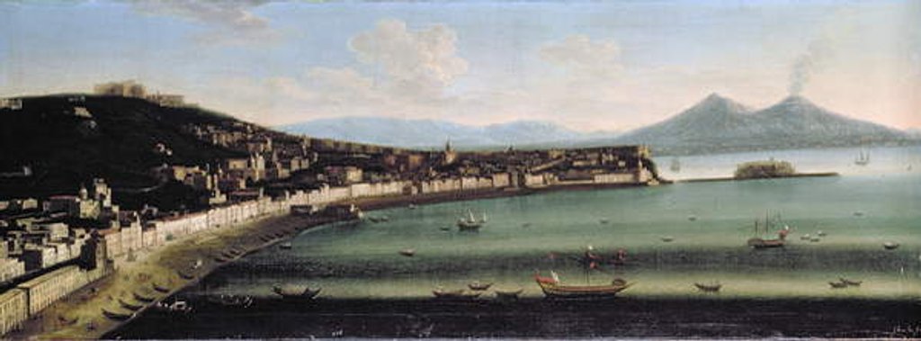 Detail of The Bay of Naples from the West, 1710 by The Metropolitan Master