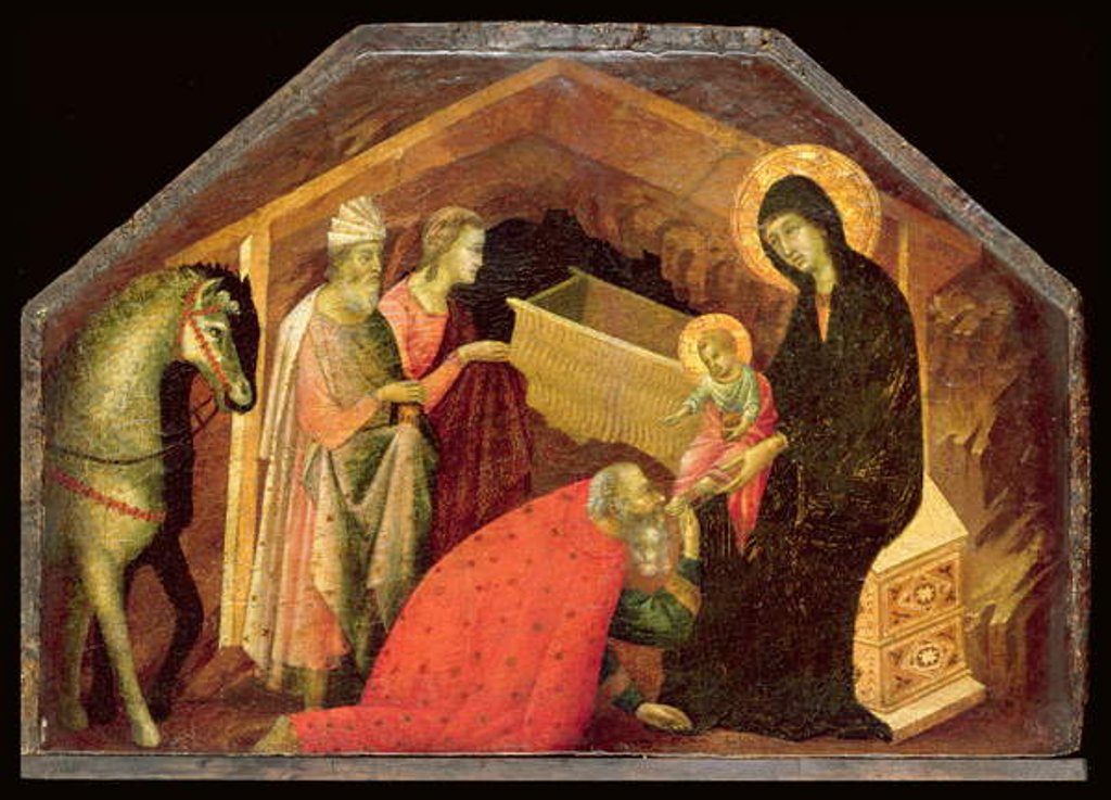 Detail of The Adoration of the Magi by Seminary Madonna Master