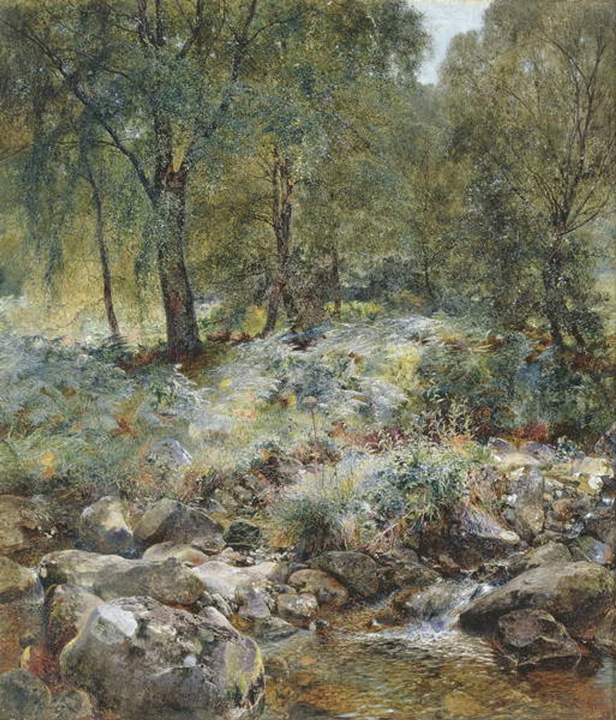 Detail of When the Leaves Begin to Turn, 1856 by Alfred William Hunt