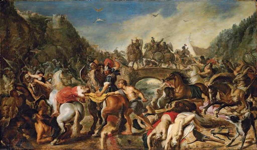 Detail of The Battle of the Amazons by Peter Paul Rubens