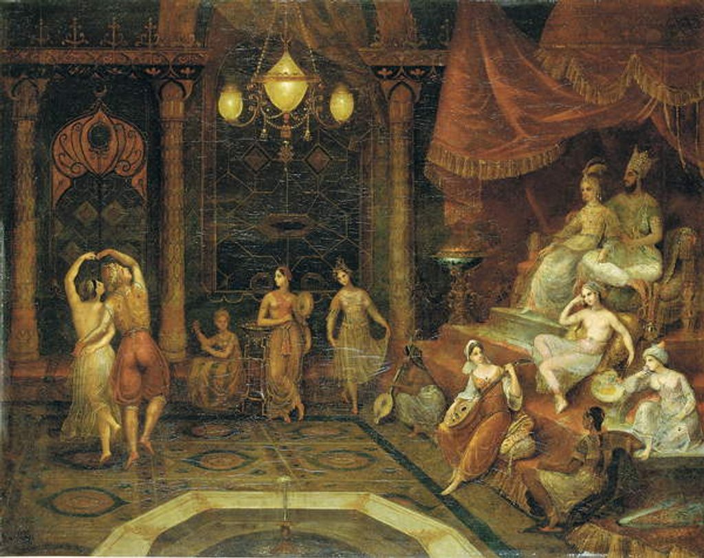 Detail of Entertaining the Sultan by Jean Baptiste Vanmour
