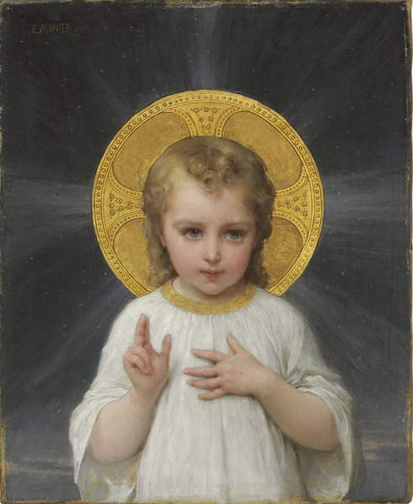Detail of Jesus, 1893 by Émile Munier