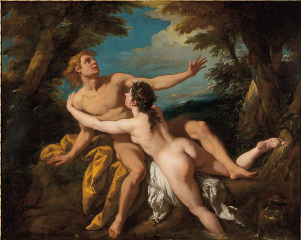 Detail of Salmacis and Hermaphroditus by Jean Francois de Troy