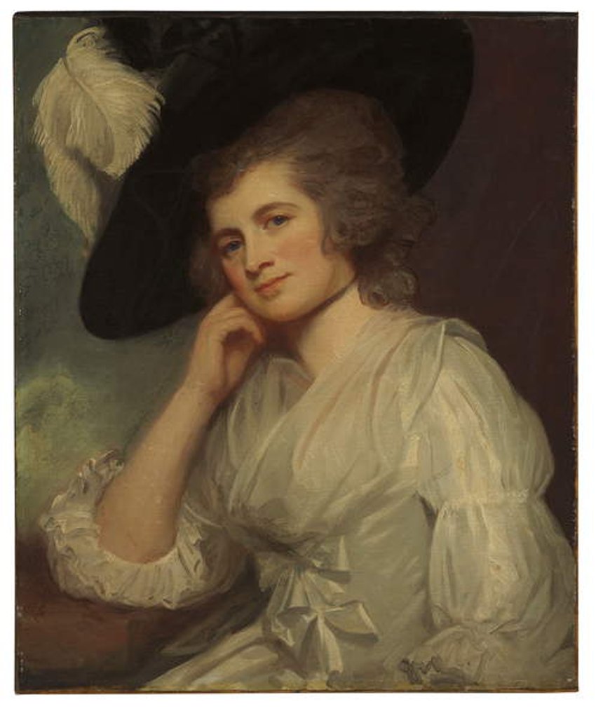 Detail of Portrait of Lady Laetitia A Court by George Romney