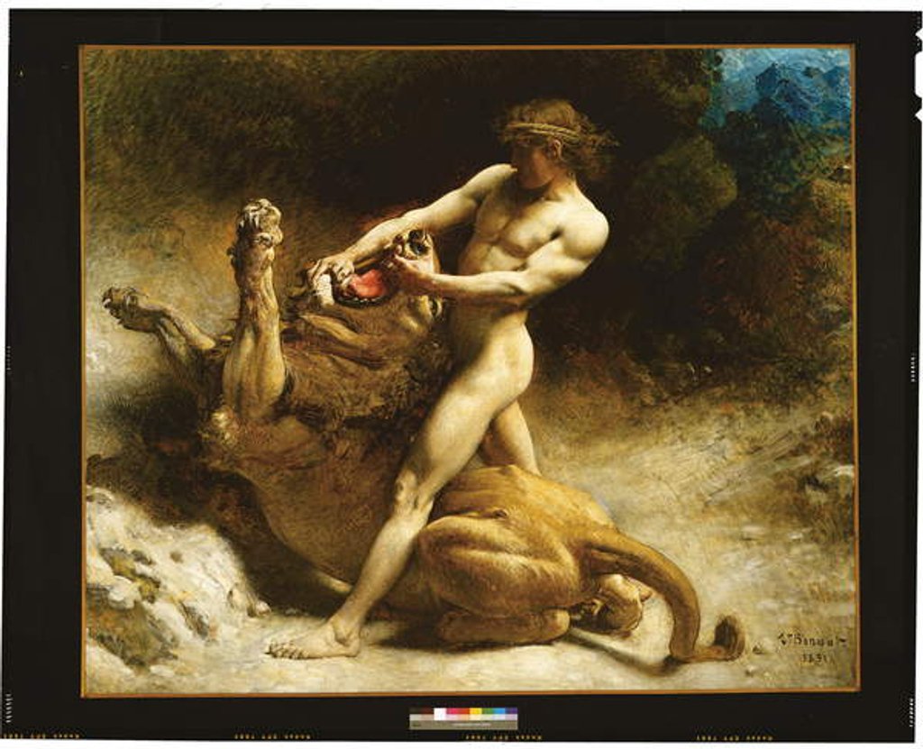 Detail of Samson's Youth, 1891 by Leon Joseph Florentin Bonnat