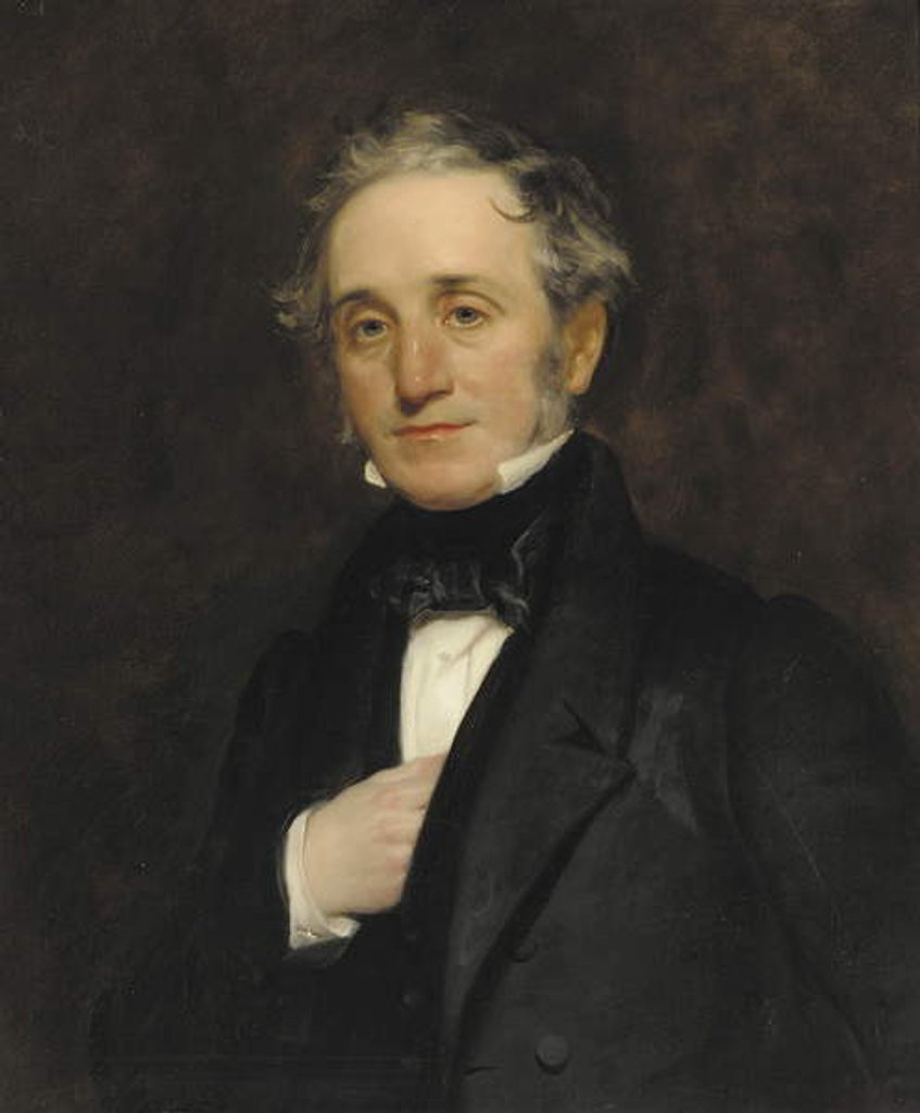 Detail of Portrait of Thomas Cubitt by Henry William Pickersgill