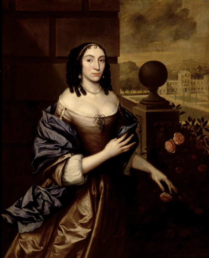Detail of Mary, Duchess of Buckingham by John Michael Wright