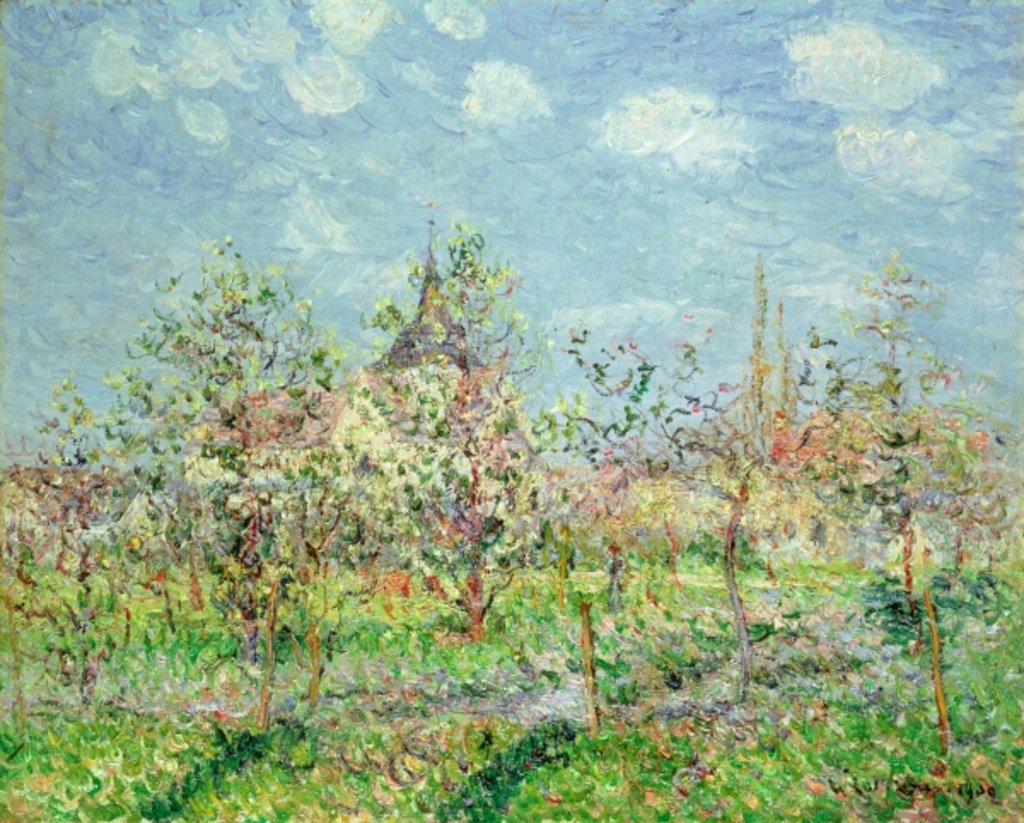 Detail of Verger en Fleur, l902 by Gustave Loiseau