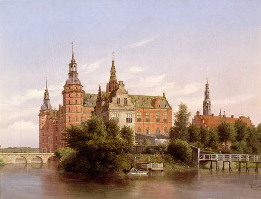 Detail of Frederiksborg Castle, Denmark, 1848 by Ferdinand Richardt