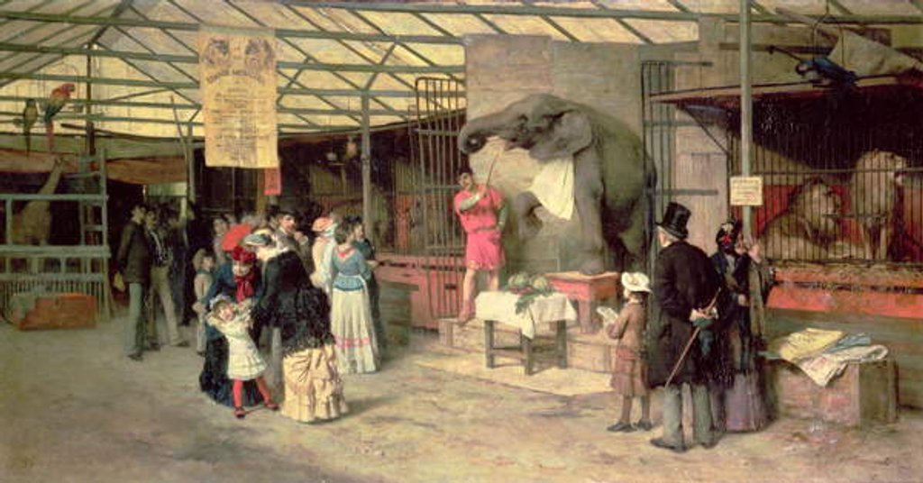 Detail of At the Zoo by Giuseppe Barison