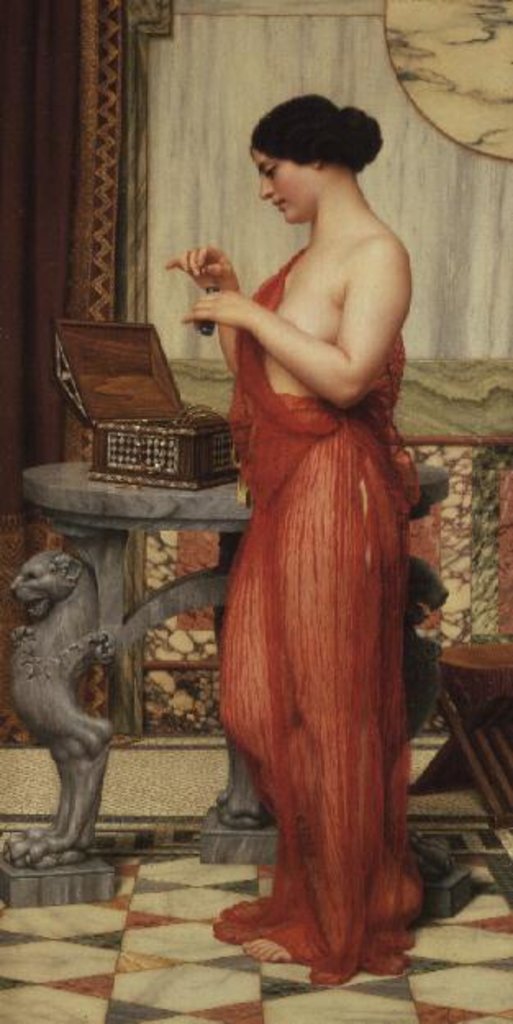 Detail of The New Perfume, 1914 by John William Godward