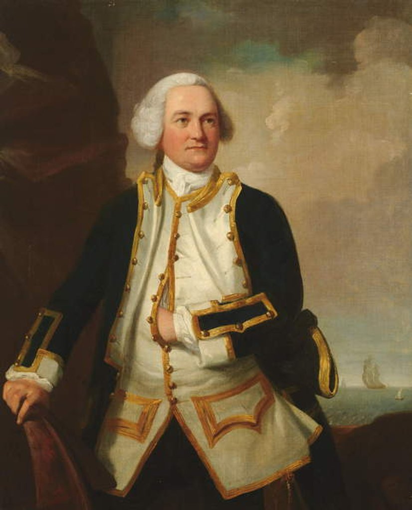 Detail of Portrait of Admiral Samuel Graves by James Northcote