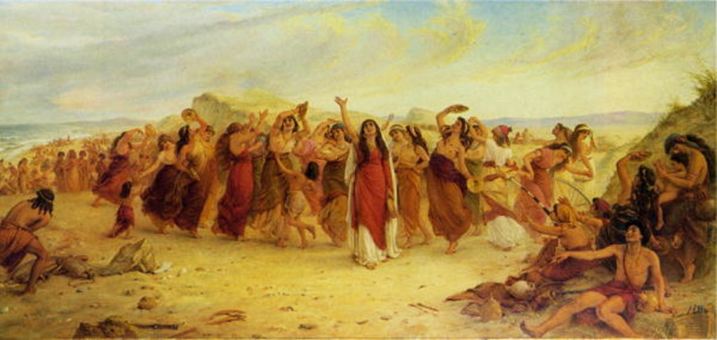 Detail of The Song of Miriam by Simeon Solomon