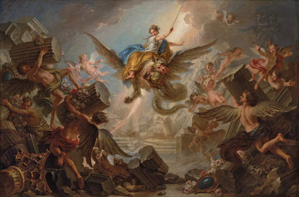 Detail of The Destruction of the Palace of Armida, 1737 by Charles Antoine Coypel