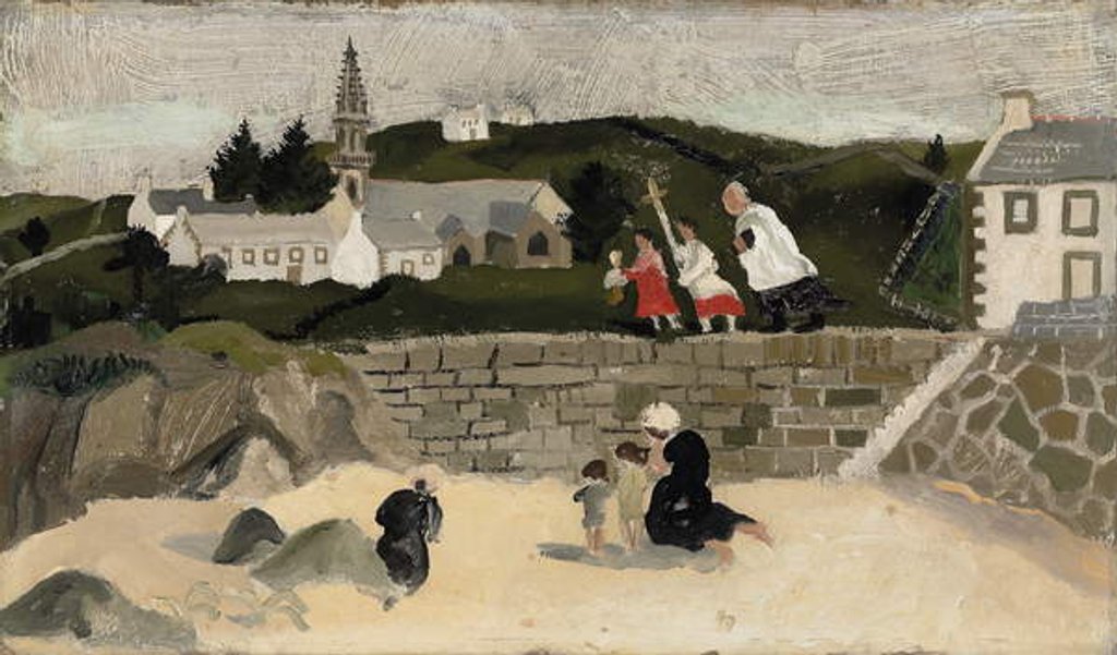 Detail of The Sacrament, Ploaré, Brittany by Christopher Wood