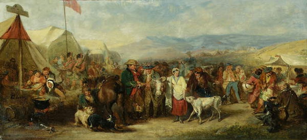 Detail of A sketch for 'A Scotch Fair', 1842 by John Phillip
