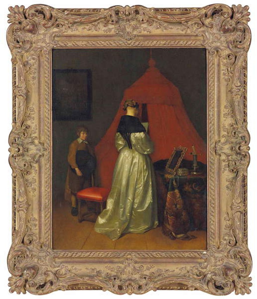 Detail of The Letter, 1660 by Gerard Terborch