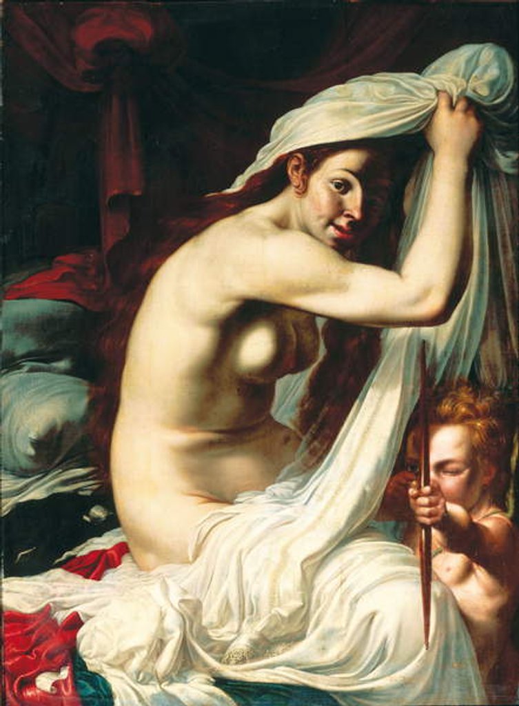 Detail of Venus and Cupid by Werner Jacobsz van den Valckert