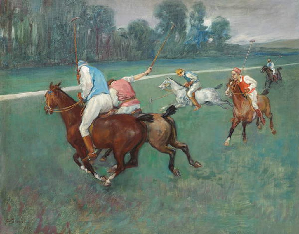 Detail of Polo Players, 1920 by Pierre Georges Jeanniot